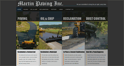 Desktop Screenshot of martinpaving.com