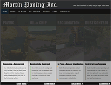 Tablet Screenshot of martinpaving.com